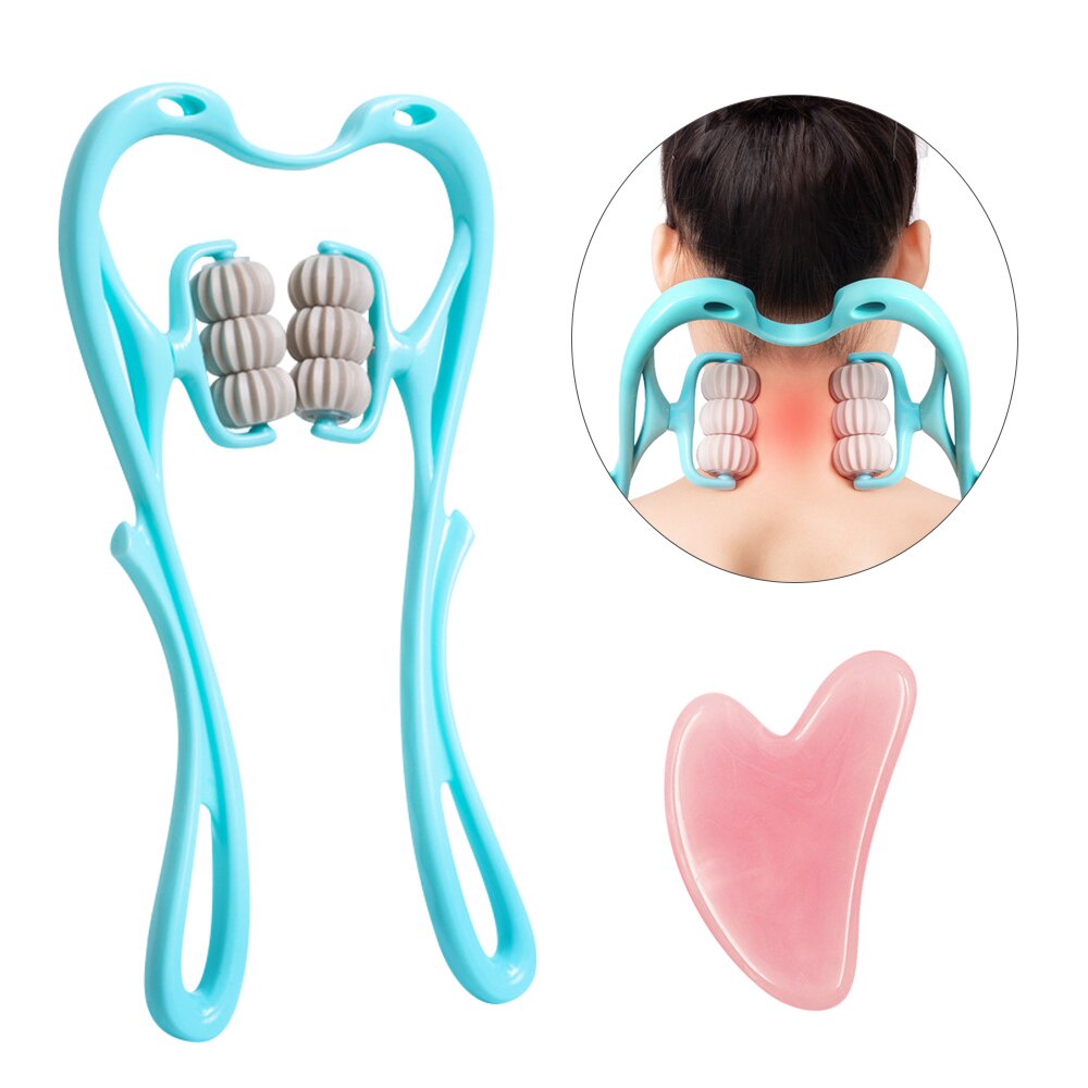 Macroupta Pemijat Leher Manual Alat Pijat Leher Multifungsi Manual Relaxing Neck Massager Therapy