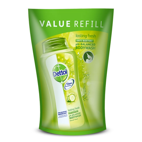 Jual DETTOL BODY WASH LASTING FRESH POUCH 410 ML Shopee Indonesia