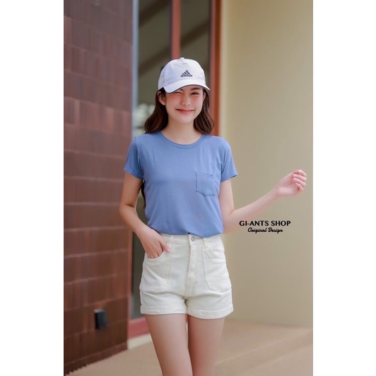 ATASAN GIANTS BASIC MODEL ROUNDNECK KANTONG SATU KAOS IMPORT BANGKOK (BJGB401)