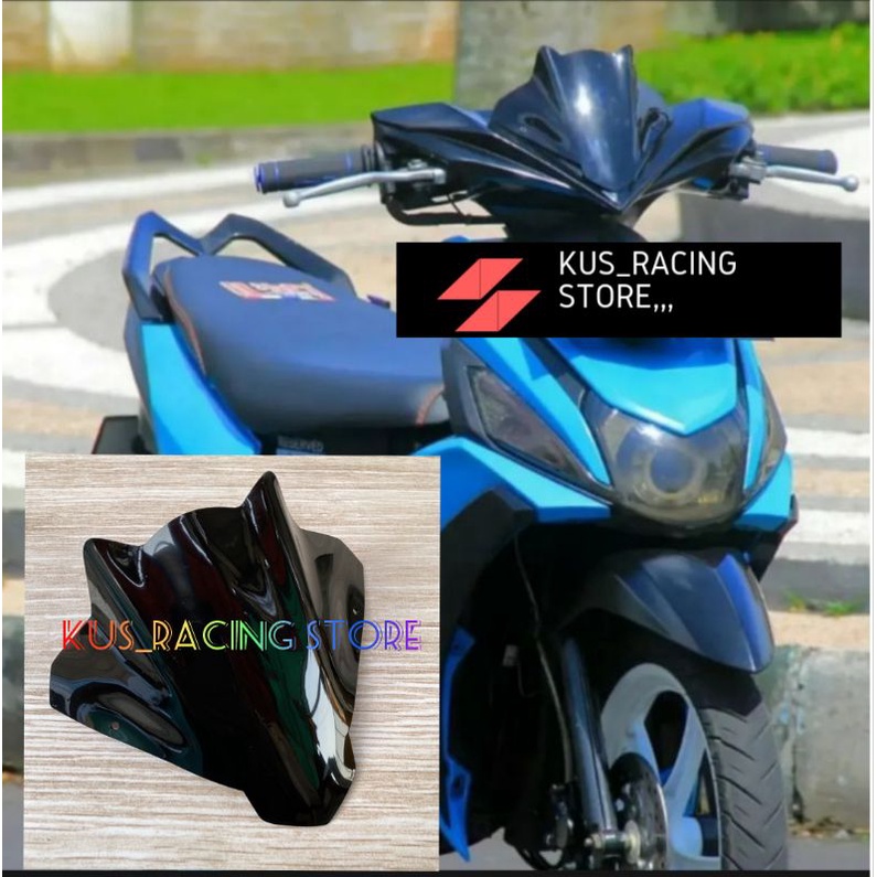 Visor Variasi Yamaha Mio m3 Model Batman winshield mio m3 Model Batman