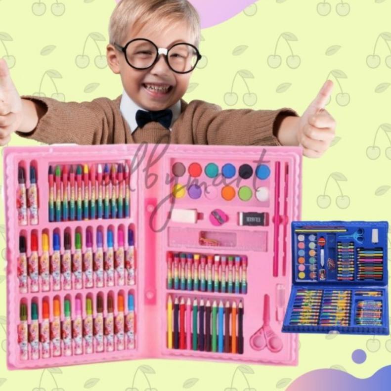 

Update지 Pensil Warna Crayon Set 86 Pcs Alat Lukis Menwarnai Gambar Set Kado Anak Gift Set Pensil Krayon Colouring Kids Set Stationery