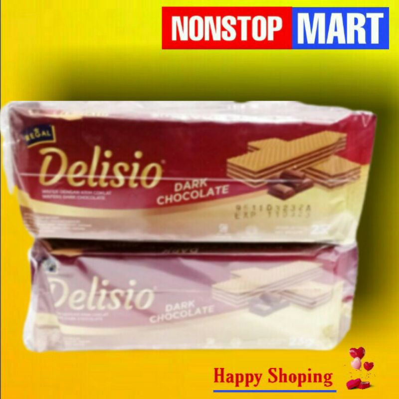 

DELISIO REGAL wafer dark chocolate 1 pack isi 10 x 23 gram