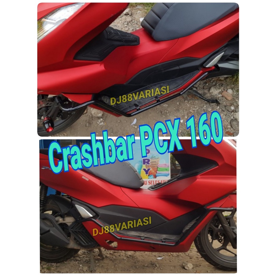 Premium Crashbar PCX 160 PCX160 kiri kanan tubular lampu sorot bracket