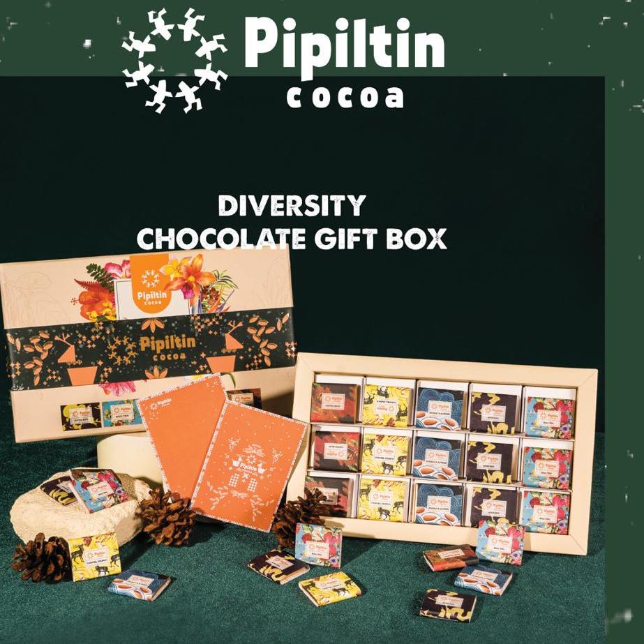 

NIS184 Pipiltin Cocoa Dark Coklat - Chocolate Gift Box Diversity 15 x 5gr <<>>