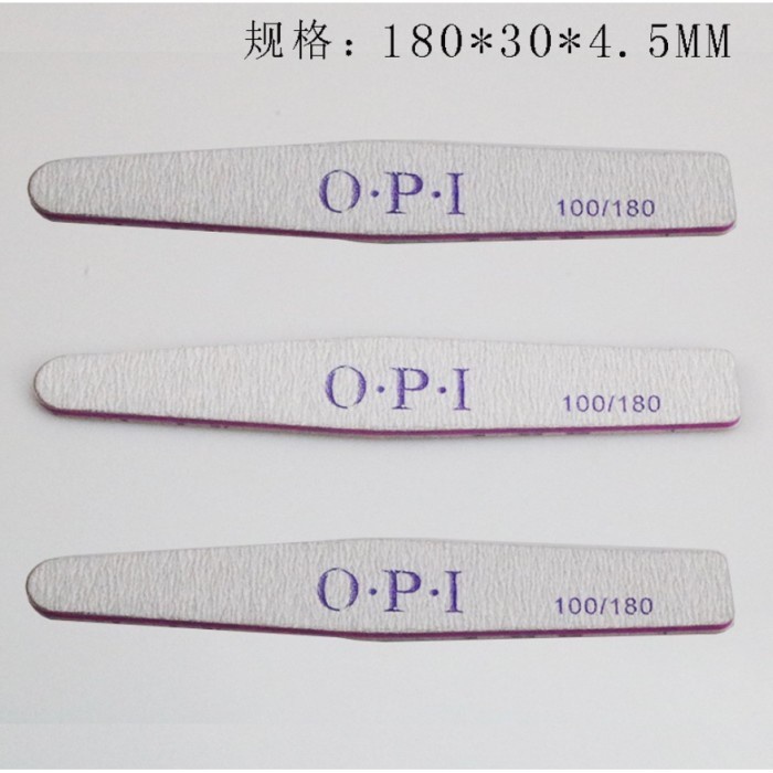 Kikir Kuku OPI 100/180 Nail File Amplas Kuku Dua Sisi / Pengkilat Kuku - OPI 100/180