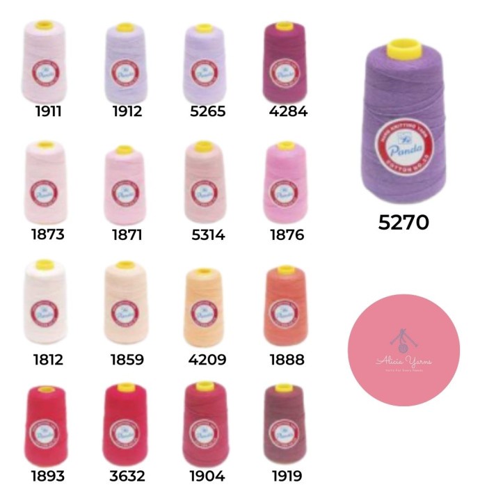 Kain Benang Rajut Katun Panda / Cotton Yarn 2