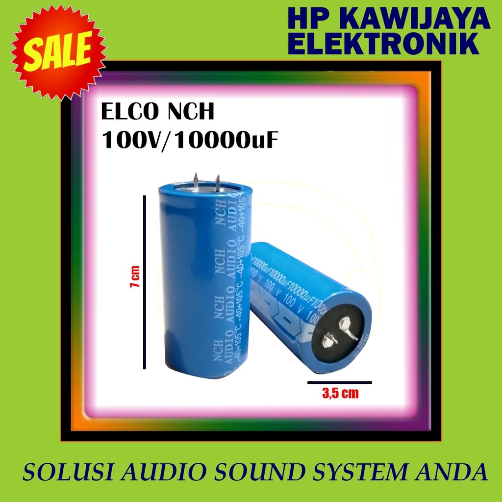 ELCO ELCHO NCH 10000 MIKRO 100 VOLT Elco NCH 10000 uf 100v