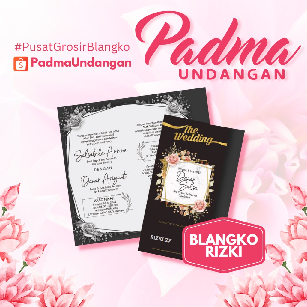 Blangko Undangan Rizki 27 | Padma Undangan