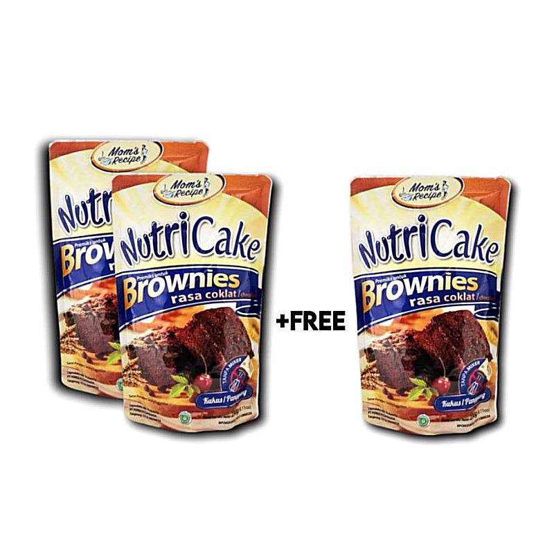 

NutriCake Brownies Coklat 230gram [ Buy 2 - Get 1 ]