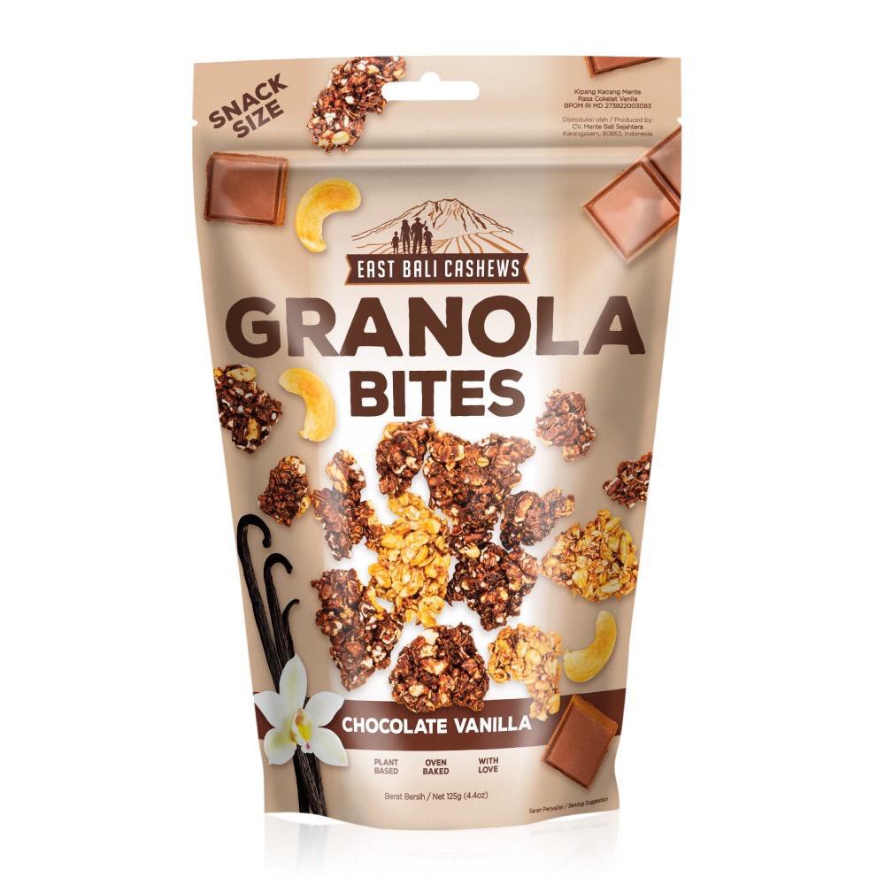 

East Bali Cashews Granola Bites Chocolate Vanilla 125 gram