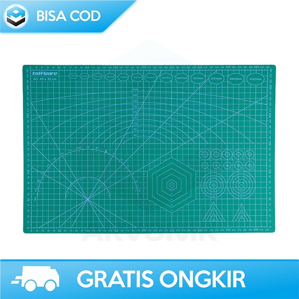 CUTTING PAD A3 TATAKAN ALAS POTONG TAFFWARE WORK CUTTING MAT 45x30CM