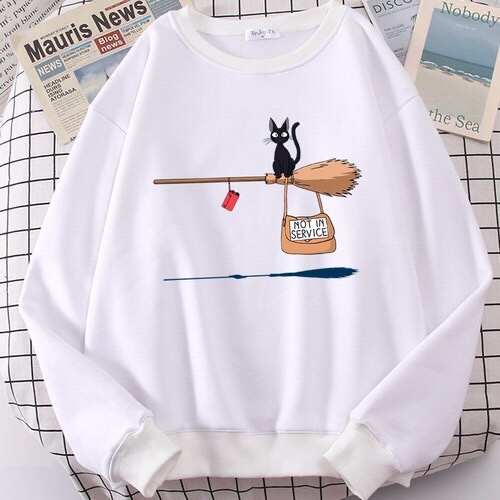 Sweatshirt Basic NOT IN SERVICE CUTE II Sweater Crewneck Print DTF II Size M - XL Anak &amp; Dewasa ( Pria &amp; Wanita )