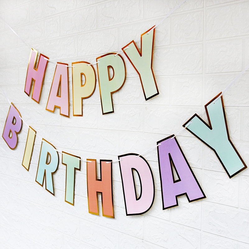 Banner Ulangtahun JUMBO HBD PASTEL