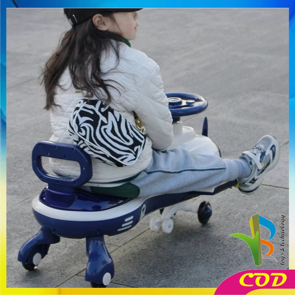 RB-M303 Mainan Mobil Mobilan Dorong Aircraft Ride On Swing Car LED Musik / Maenan Mobil Dorong Pesawat Skuter Duduk Anak