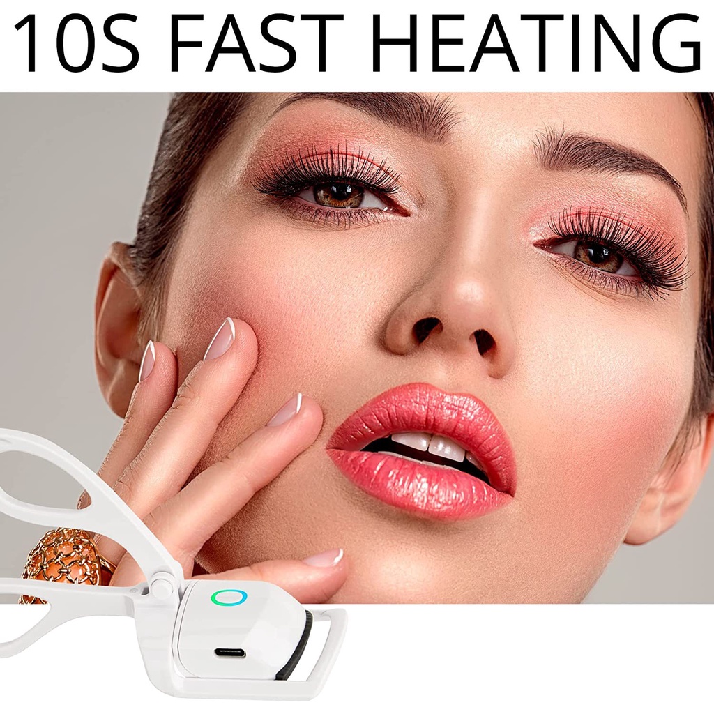 Curling Charging Double-Temperature Eyelash Curler Pengeriting Bulu Mata Elektrik Tahan Lama Stereotip Pengeriting Bulu Mata Pemanasan Cepat Pengeriting Bulu Mata