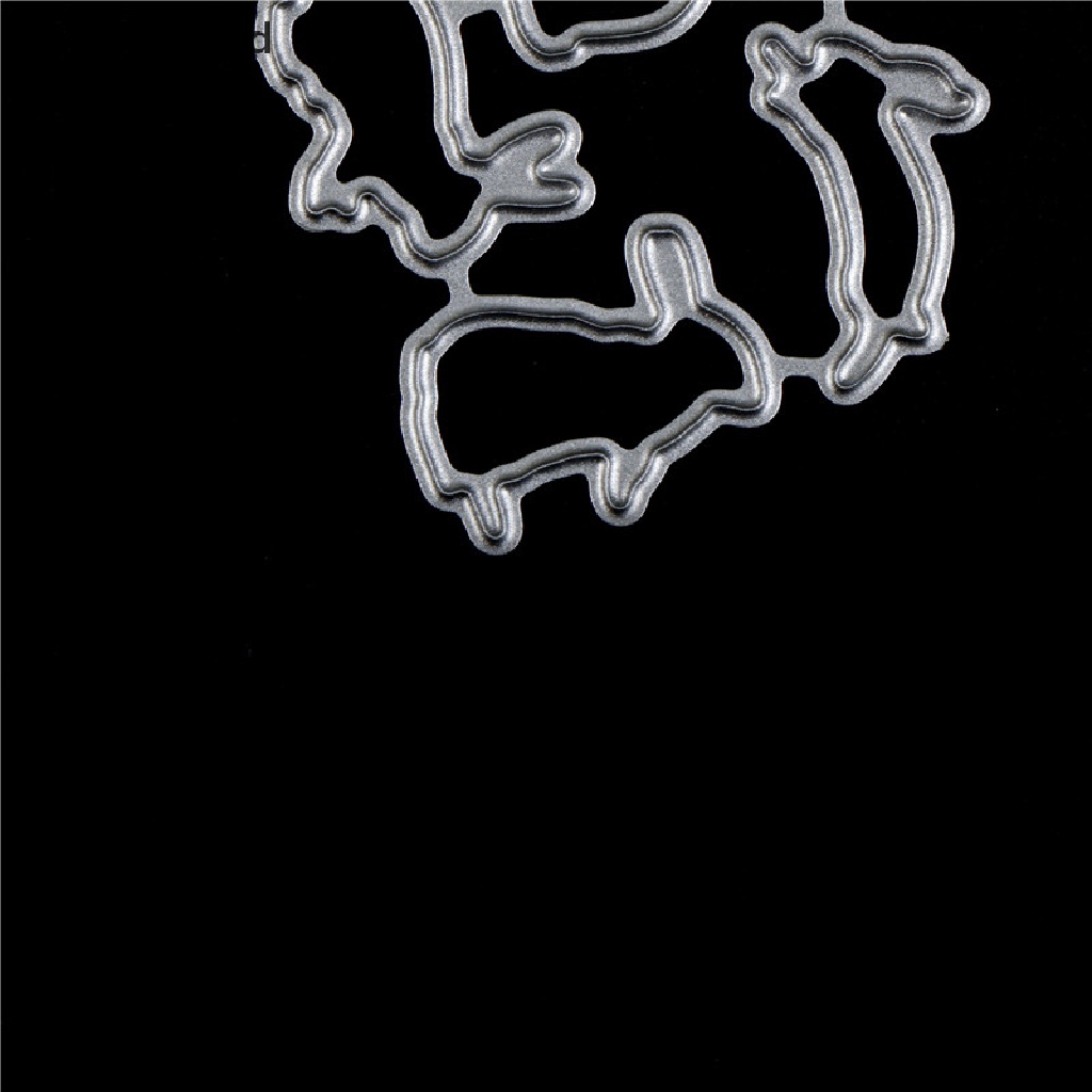 [lalatag] Easter Rabbit Metal Cutg Dies Untuk DIY Scrapbooking Album DIY Kertas Kartu [ID]