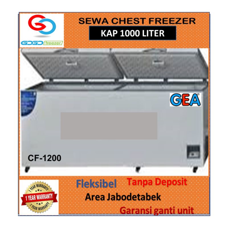 Sewa Freezer Kapasitas 1000 Liter untuk 1 Bulan