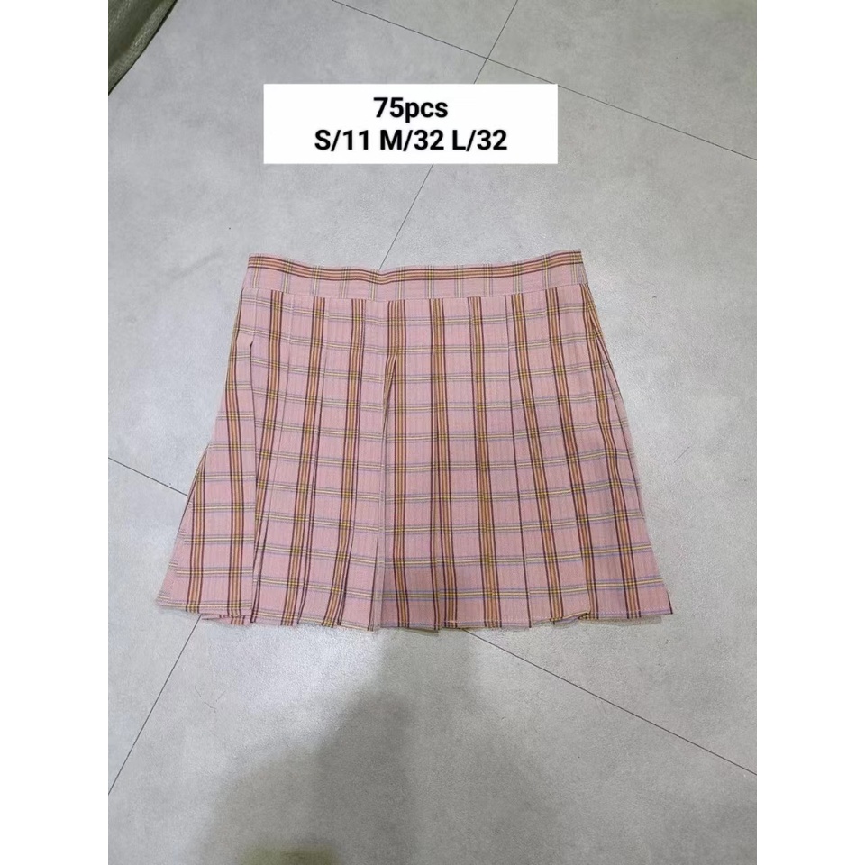ROK JK Korean mini skirt celana WANITA preppy plaid rok lipit kotak