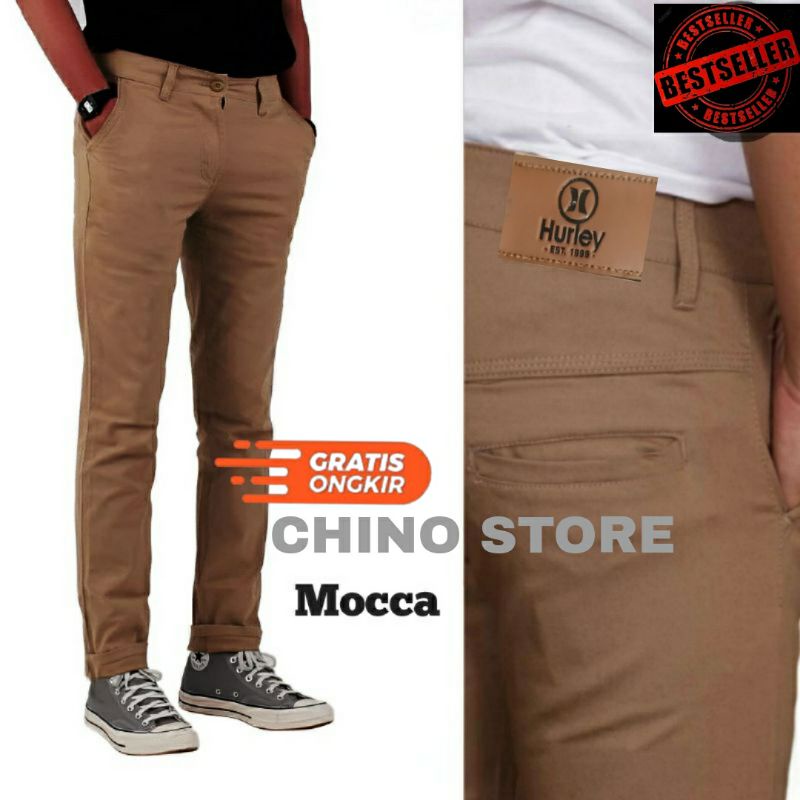 Celana Chino Pria Bahan Adem Nyaman Katun Strecth/Melar Cocok Buat Musim Dingin GAYA COWOK POLO