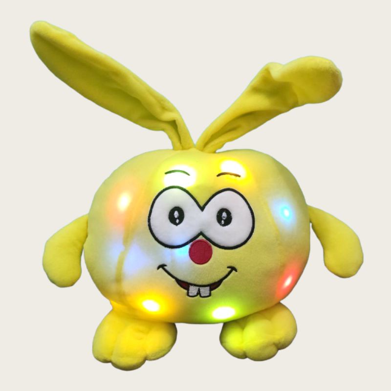 Boneka Jimmy Rabbit LED Lampu Menyala Berlabel SNI - Boneka Mainan anak perempuan - Boneka lucu
