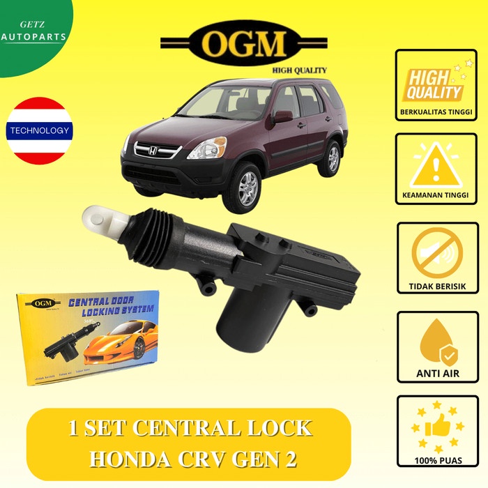 Central Lock Sentral Lock Central Door Lock System Centrallock Komplit 4 Pintu Kunci Mobil Honda Crv