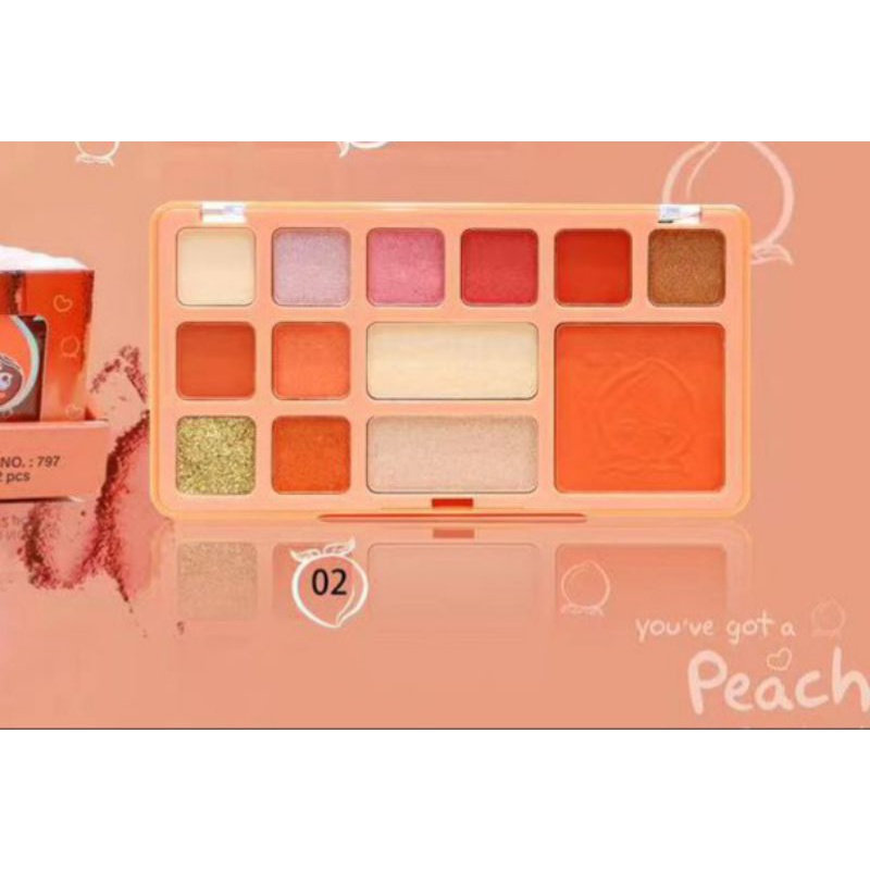 Anylady Mix Palette Make Up Peach My Heart 797