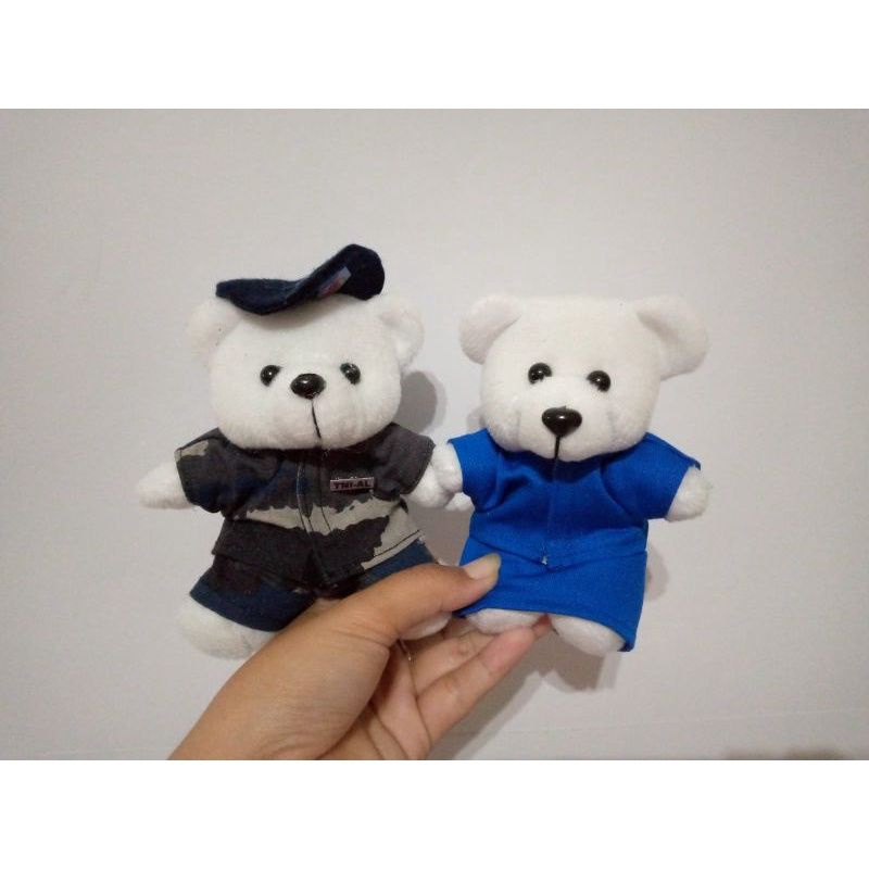 boneka mini couple pasangan profesi tentara polisi