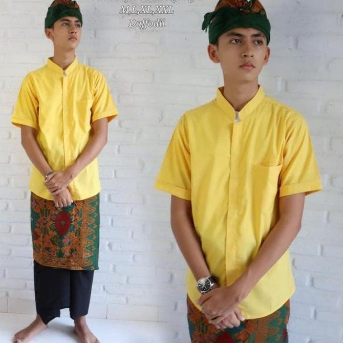 TERBARU Baju Semi Safari Bali Agung/Pakaian Adat Bali/Baju Koko Pria