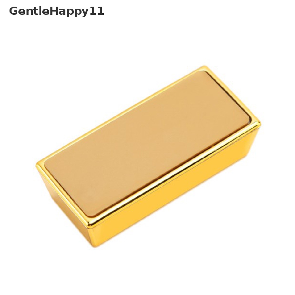 Gentlehappy Plastik Emas Batangan Palsu Simulasi Bata Emas Palsu Berkilauan Gold Bar Paperweight Door Stop Film Prop Hadiah Baru id