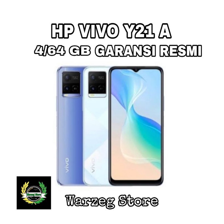 HP VIVO Y21A 4/64 GB - VIVO Y 21 A RAM 4GB ROM 64GB GARANSI RESMI