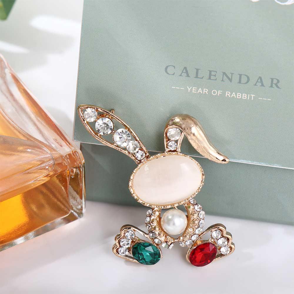 Bros Kelinci Agustina Pesona Temperamen Mutiara Hewan Mewah Untuk Wanita Aksesoris Jas