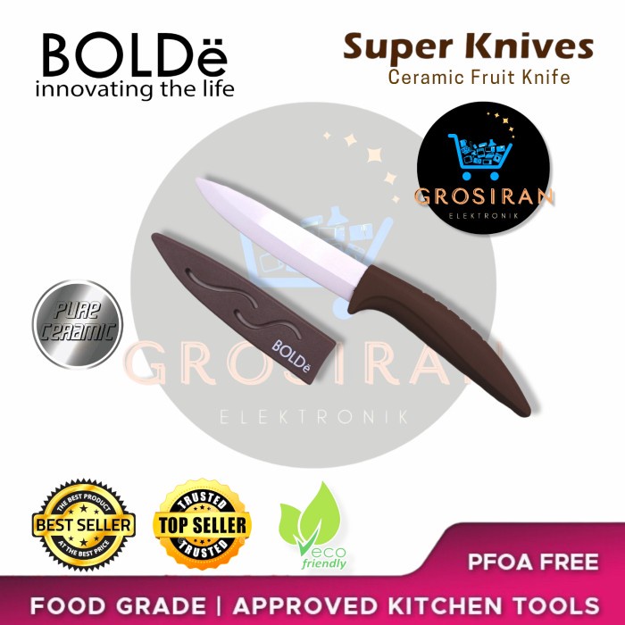 [Pisau Dapur] Bolde Knives 22Cm Fruit Ceramic Knife Pisau Dapur Piso Peso Keramik [Knife]