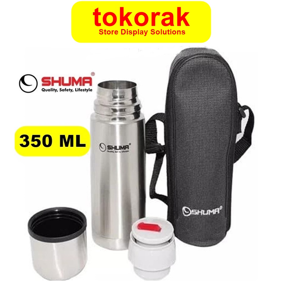 VACUUM BOTTLE SHUMA -  TERMOS AIR PANAS 350 ML STAINLESS - BOTOL MINUM