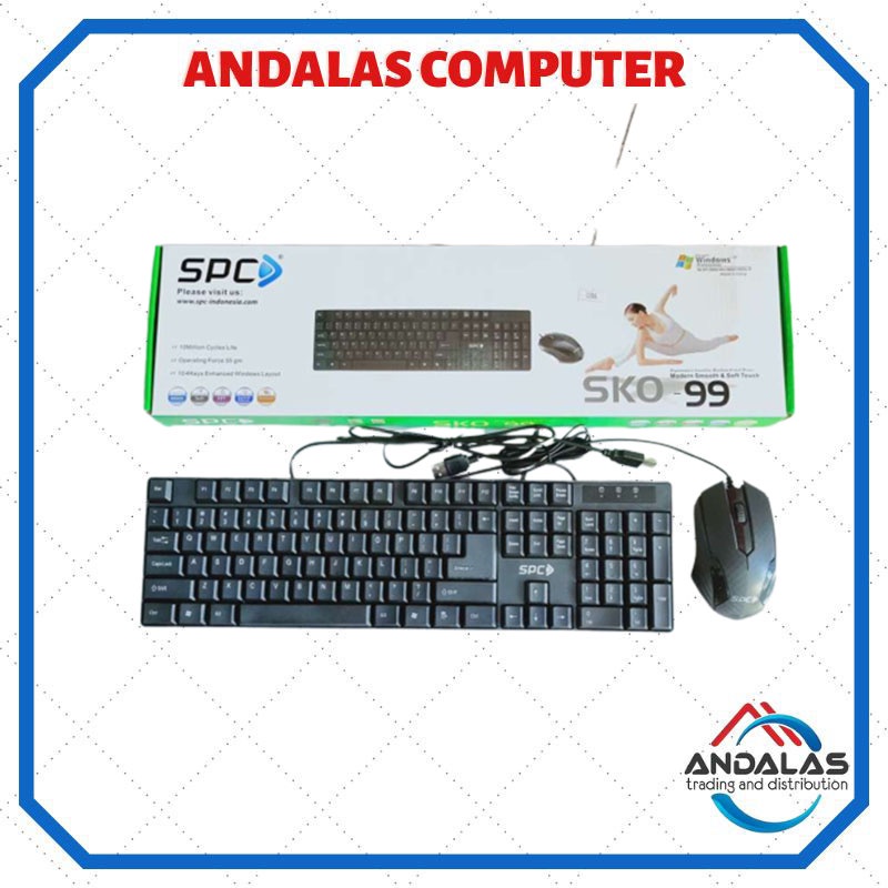 KEYBOARD KOMPUTER KABEL WIRED SPC SKO-99