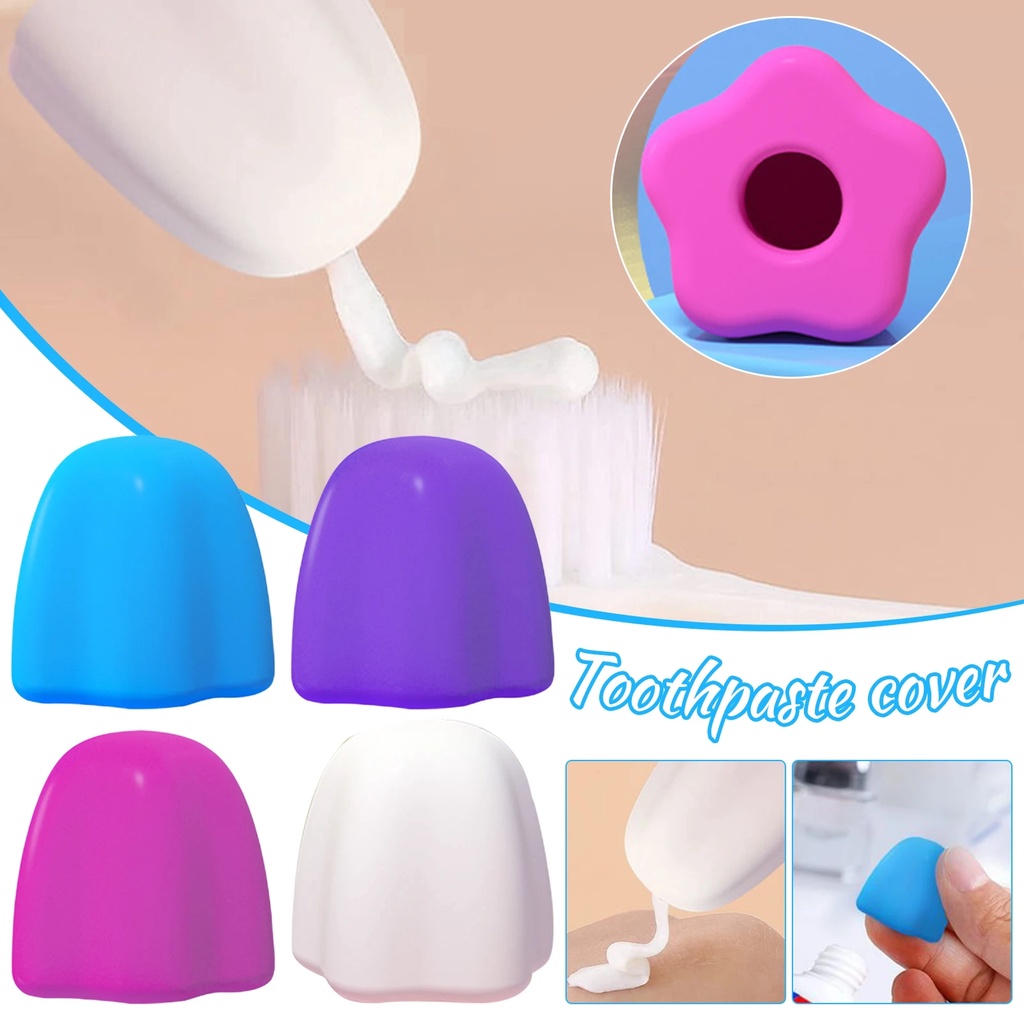 1pc Tutup Pasta Gigi Silikon Penutup Sendiri Dispenser Pemeras Pasta Gigi Reusable Tooth Paste Saver Cover