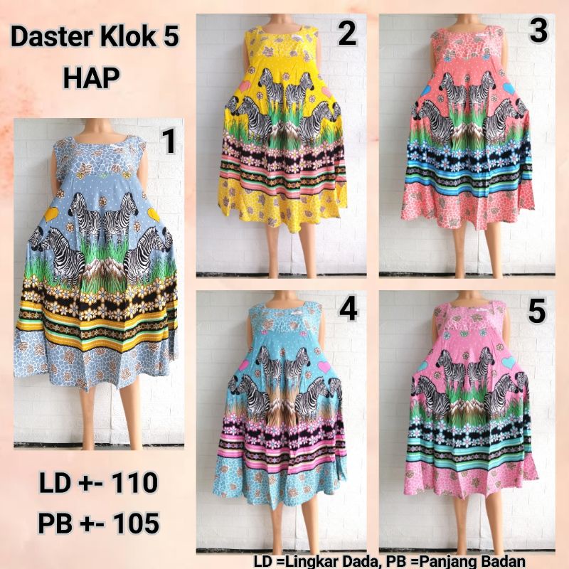 Daster Klok 5 Rayon HAP LD 110 Adem Zelo