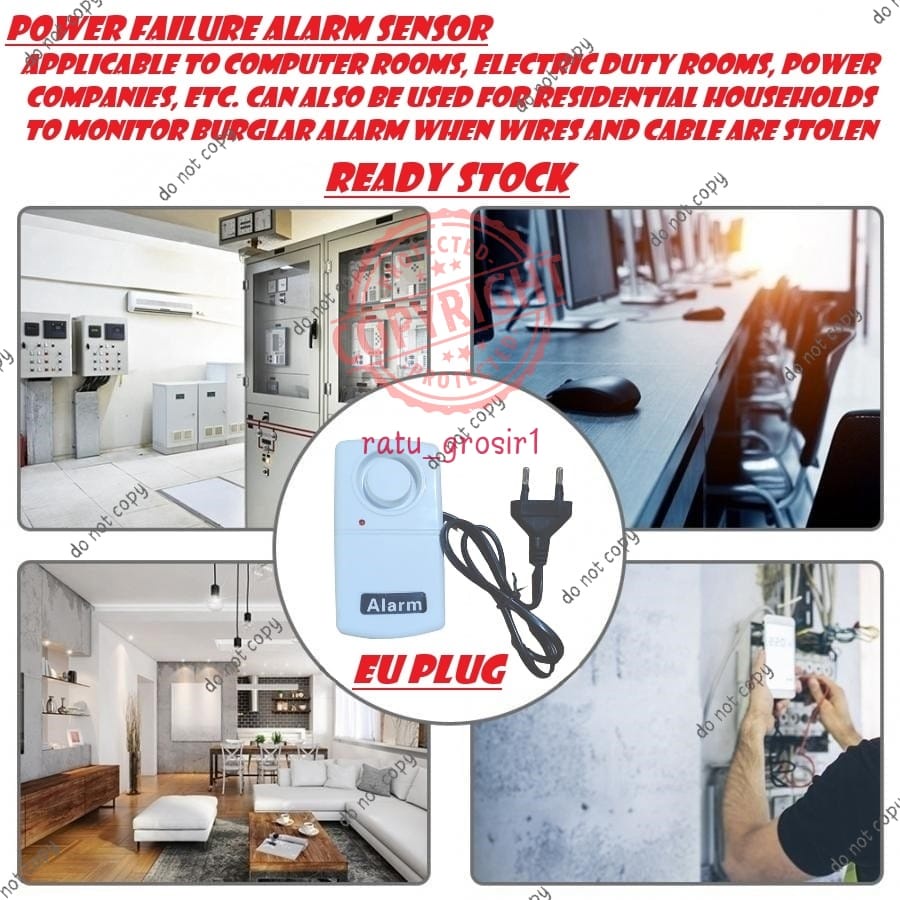 Power Failure Alarm Sensor Listirik Mati Padam PLN Putus Electric