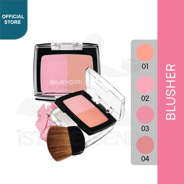 SILKYGIRL Shimmer Duo Blusher 03 Rose Petal