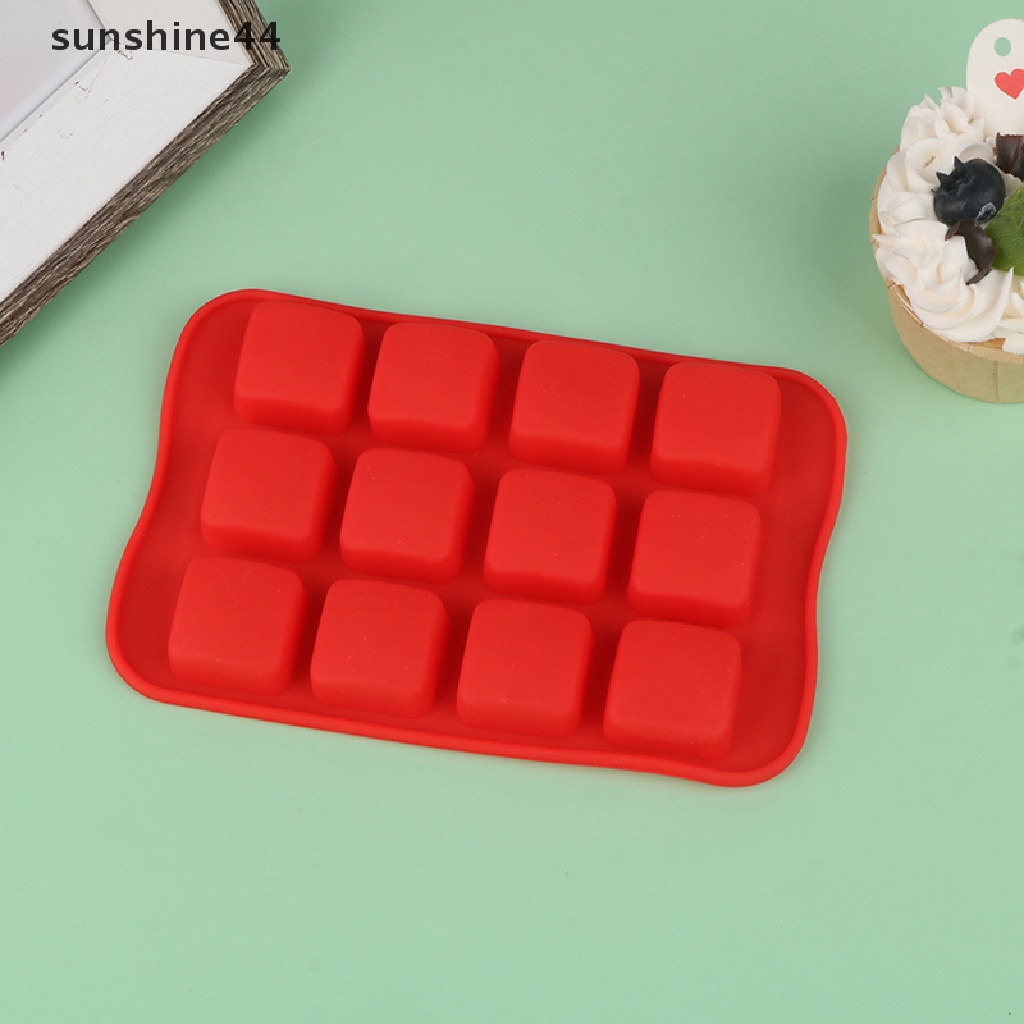 Sunshine 1Pc Cetakan Silikon Coklat Bulat Persegi Bintang Hati Reusable Cake Baking Mold.