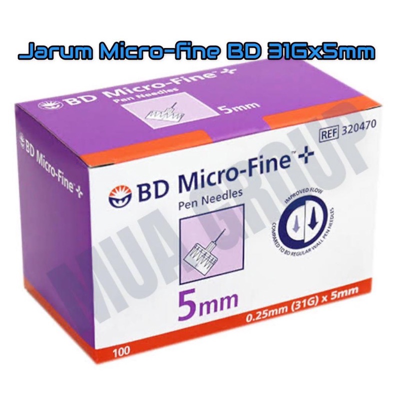 Jarum Insulin UNGU l Jarum BD Microfine Ungu 31G 0,25x5mm