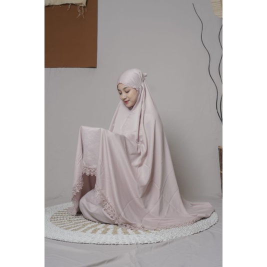 mukena katun polos dewasa