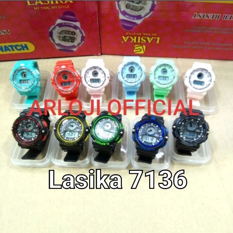 Jam tangan bulat Lasika Anak Remaja bisa pake renang ada Box