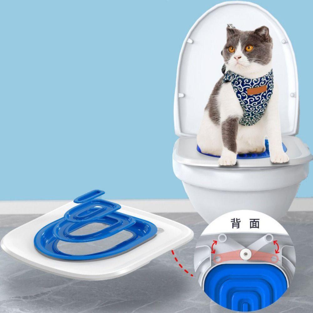 REBUY Rebuy Cat Toilet Trainer Ringan Fashion Universal Removable Reusable Open Type Toilet Training Seat