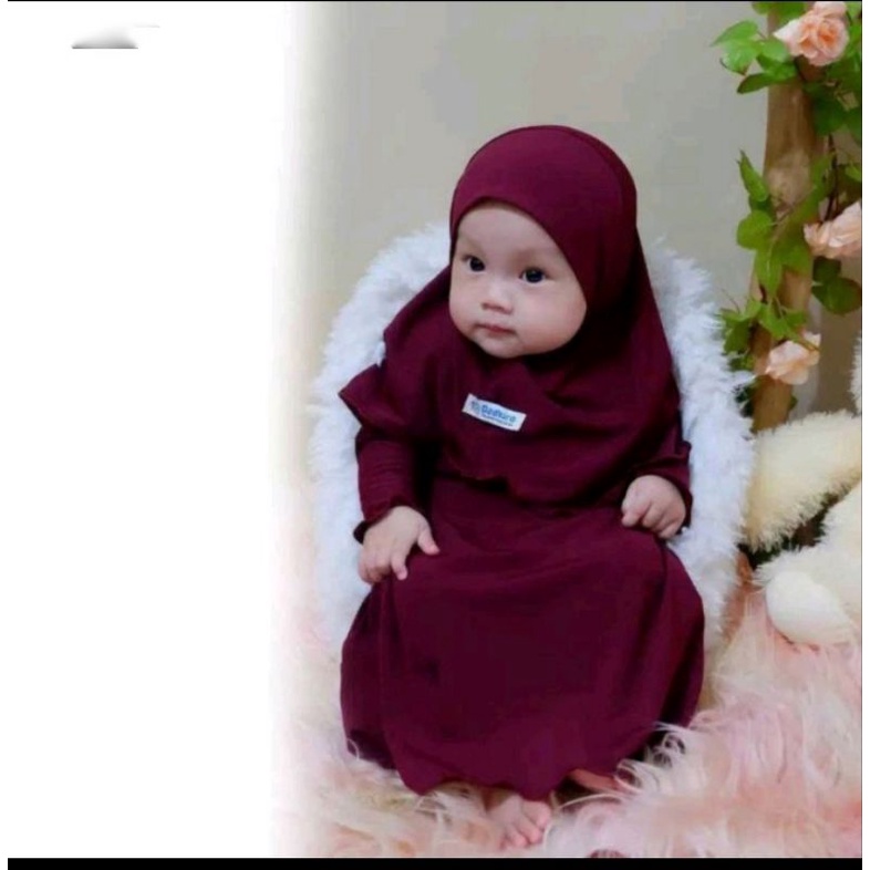 Baju bayi perempuan nb/ Baju muslim anak perempuan 1-2/Gamis snak 2 3 4 5 6 bulan/Gamis aqikah /Kado