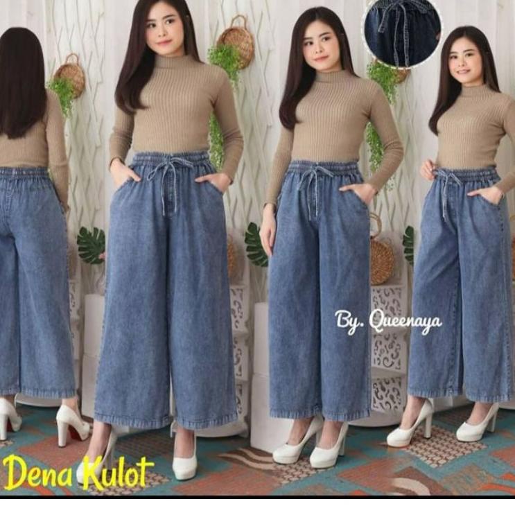 Terlaris BOYFRIEND JEANS KULOT / KULOT JEANS SNOW / KULOT JEANS SNOW RAWIS JUMBO