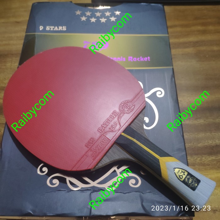Bet Pingpong Tenis Meja 729 King 9 Star Karet Battle 2 Bat Friendship