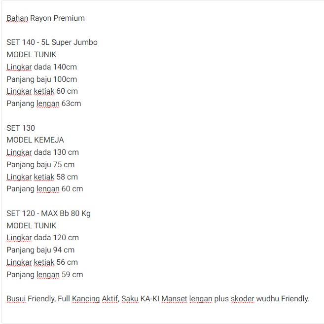 Momy Setelan JUMBO PREMIUM Rayon Piyama Besar BB 100Kg 4L 5L