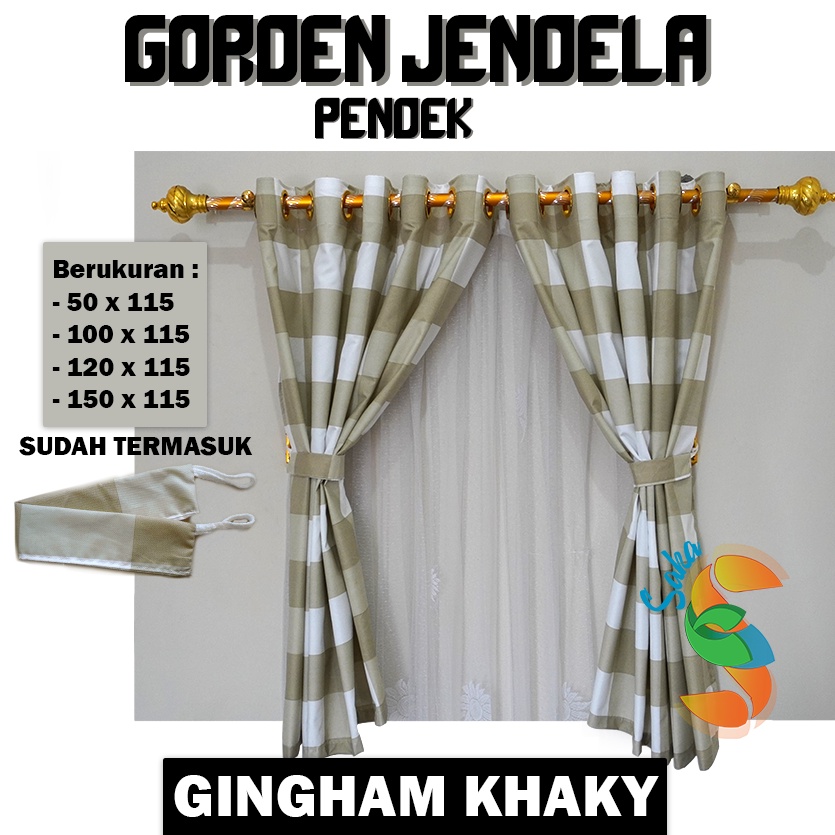 GORDEN KAMAR PENDEK TINGGI 150CM HORDEN RUANG TAMU GORDEN JENDELA PENDEK GORDEN KECIL JENDELA PENDEK MURAH KAMAR MINIMALIS TERLARIS UKURAN LEBAR 115 DAN TINGGI 150CM MURAH HORDENG JENDELA SMOKRING POLOS EMBOS  TERLARIS BISA COD