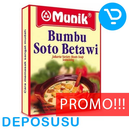 

[BISA COD] MUNIK Bumbu SOTO BETAWI 125g | Jakarta Variety Meats Soup Seasoning - SKU-19