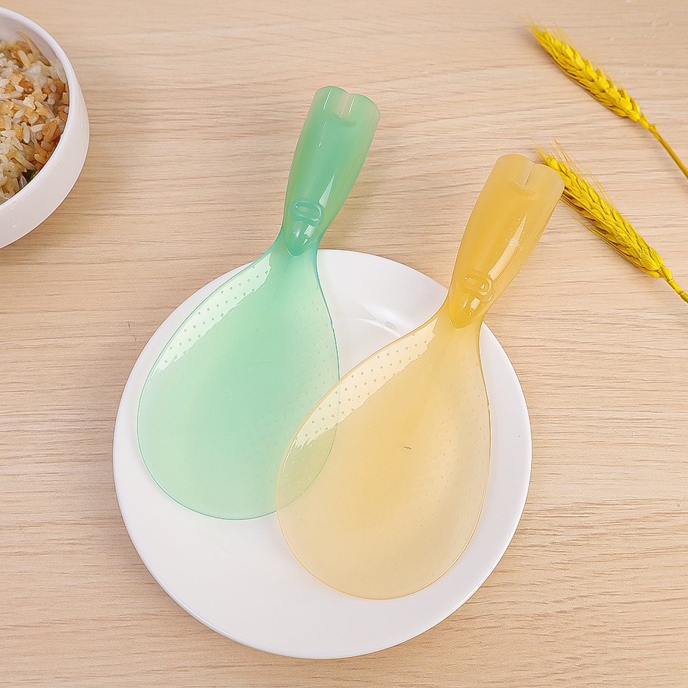 Sendok Nasi Little Monster Transparan Terbaru/Stand Up Lovely Rice Spoon Jangan Disentuh Sendok Nasi